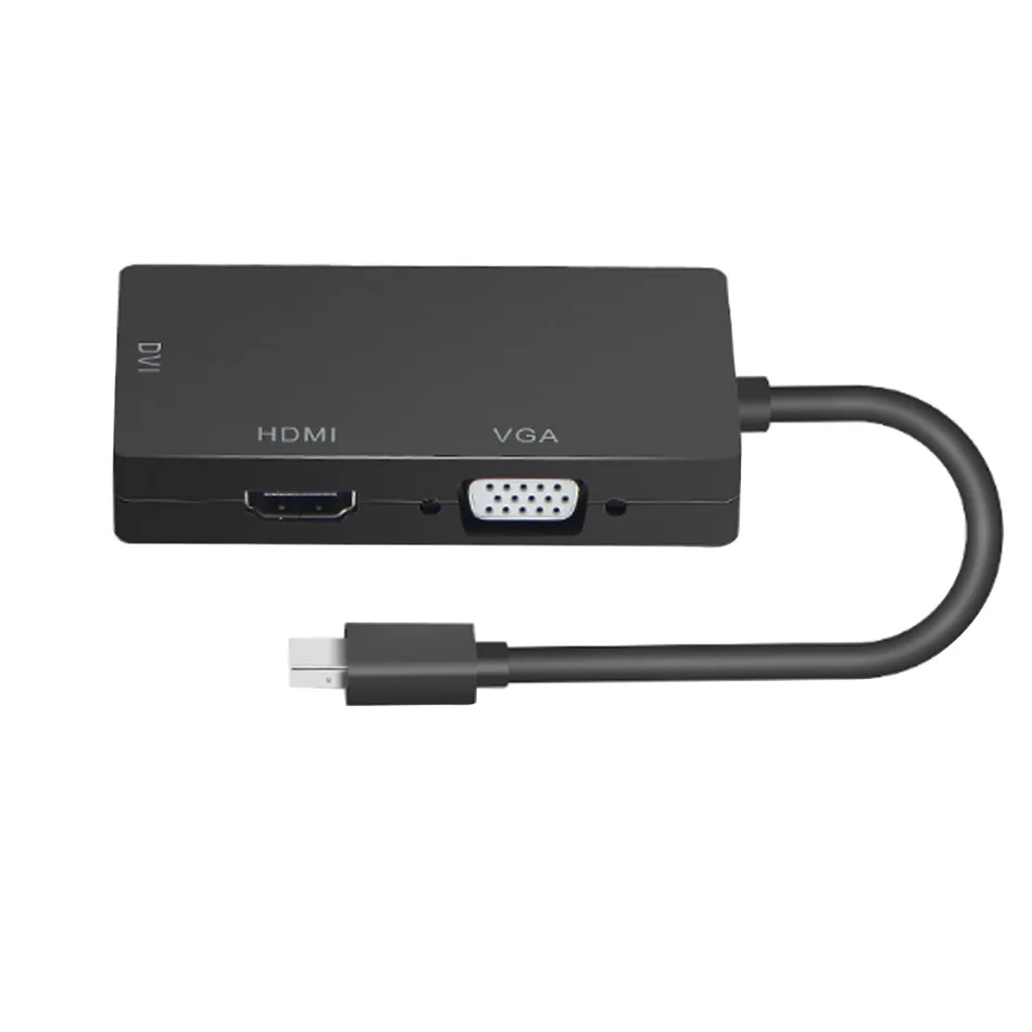 

Mini DP Adapter,3 in 1 Mini DP DisplayPort(Thunderbolt) To HDMI/VGA/DVI Converter Adapter Cable for Apple MacBook,MacBook Air