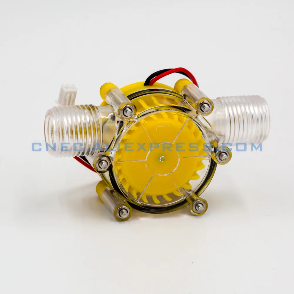 translucent 12V/10W DC water flow generator turbine generator hydroelectric micro hydro generator Tap Water Flow Hydraulic DIY