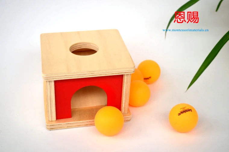 

Box with balls 1032 Non-Toxic infant toddler baby wooden sensorial toys montessori materials