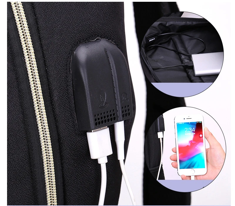 Chuwanglin модный мужской рюкзак с usb зарядкой, 15 дюймов, рюкзак для ноутбука, повседневные школьные рюкзаки, водонепроницаемые дорожные сумки, mochila T2027