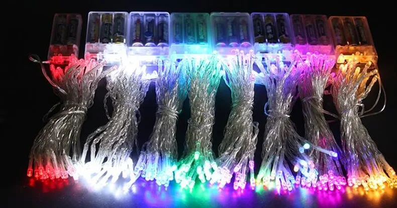 Holiday Lighting Strings wedding christmas lights led strings Battery 10m DC4.5V Led Strip Light Garden Garland (17)