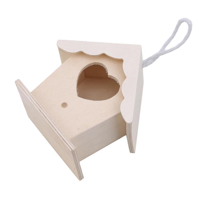 Wooden Garden Bird Cages Birdhouse Bird Cage Parrot Wall Mounted Hanging Bird House Home Balcony Decoration 1