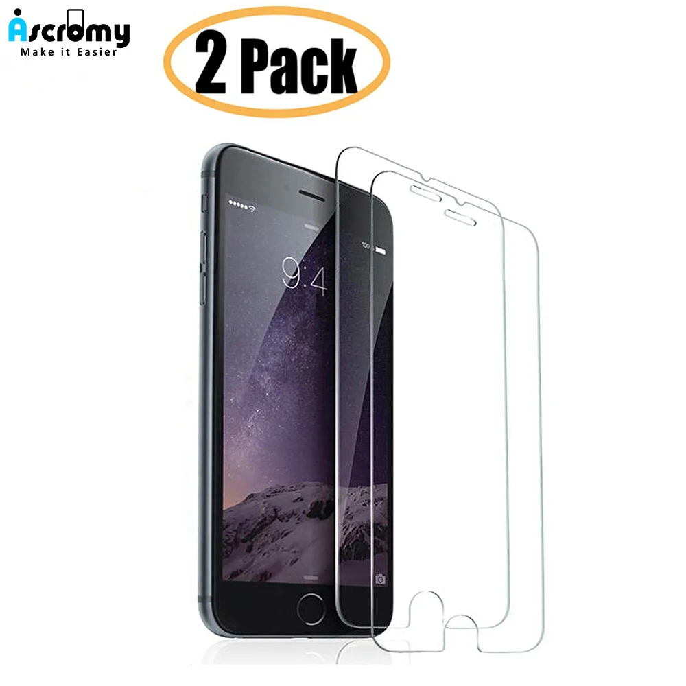 

Ascromy For Iphone 8 7 6 6s Plus Screen Protector Tempered Glass Protection for Iphone XS MAX XR X Verre Tremp Screenprotector