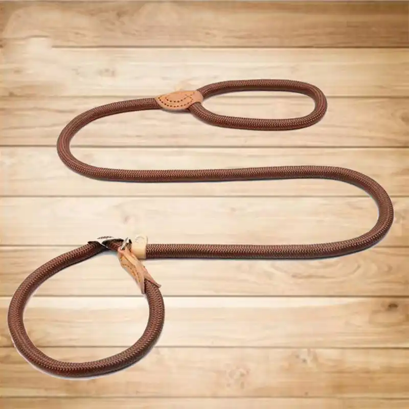 Pitting pattern Nylon Dog Training Leash adjustable Dogs P Chain Slip