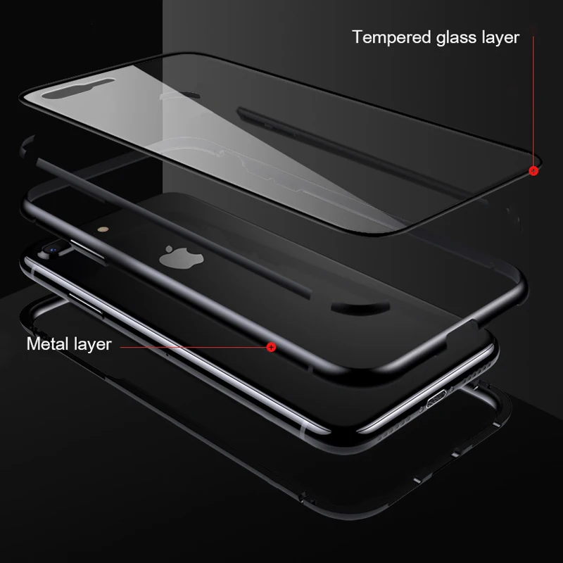 Магнитный Стекло чехол для Xiaomi mi 9T 9 Lite 8 SE A3 Примечание 10 Red mi Примечание 8 7 6 5 6A 7A 8A Poco F1 K20 Pro Чехол прозрачный жесткий чехол-Обложка