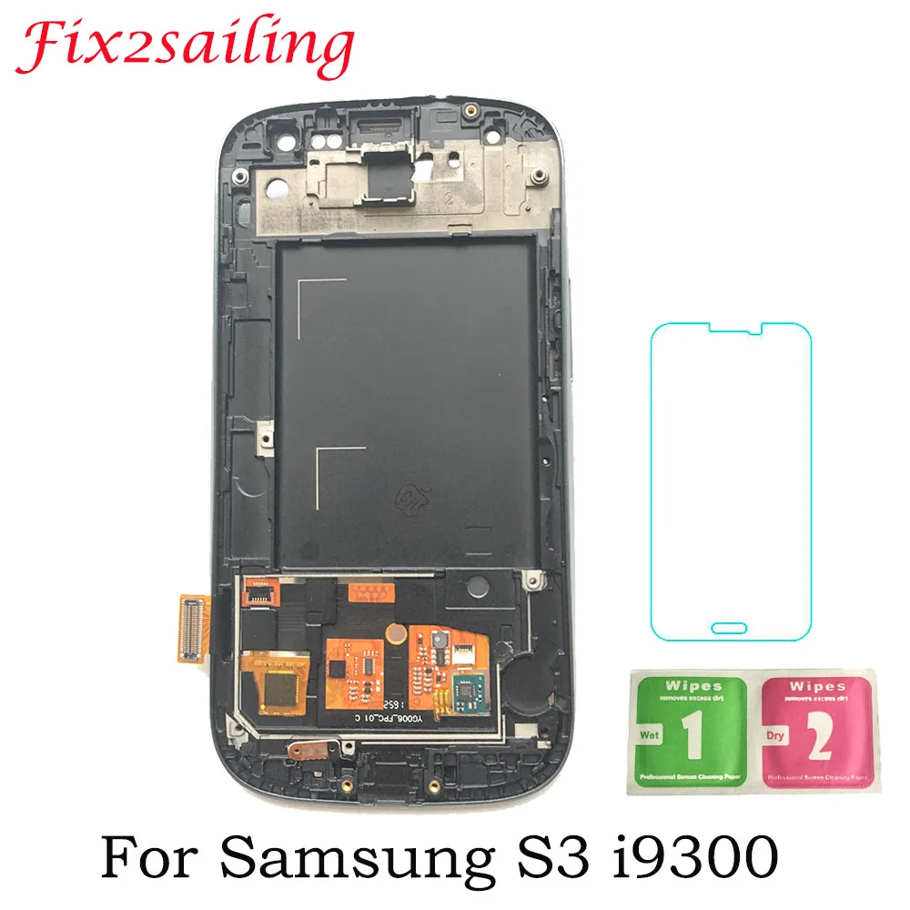 

4.8inch Tested LCD Screen For SAMSUNG Galaxy S3 LCD Display Touch Screen Assembly With Frame For Samsung i9300 Display Screen