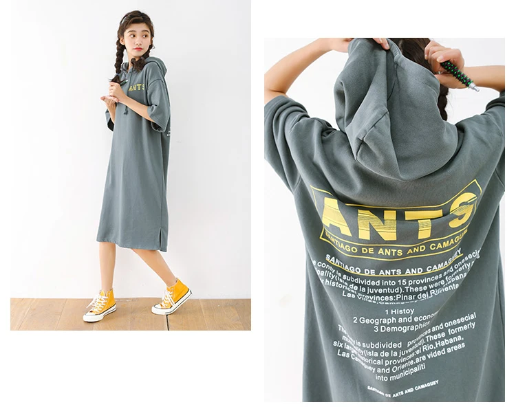 Hooded Mini Dress Women Slim Package Hip Short Dress With Hat (19)