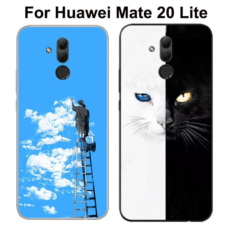 Чехол для Huawei Mate 20 Lite 6 30 дюйма силиконовый чехол из ТПУ телефона Mate20 Mate20Lite