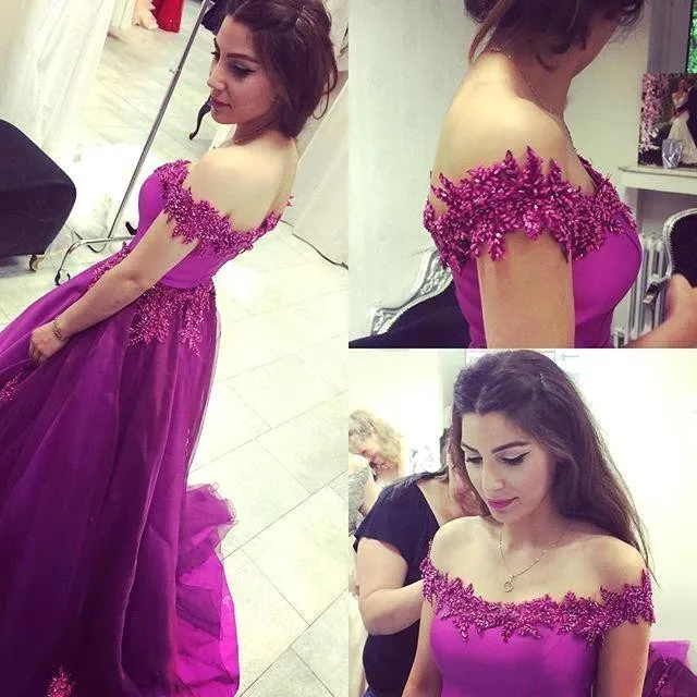 

New 2017 Elegant Purple Beaded A-Line Wedding Dresses Plus size Cap Sleeve Boat Neck Wedding Gown Vestido de novia Robe mariage