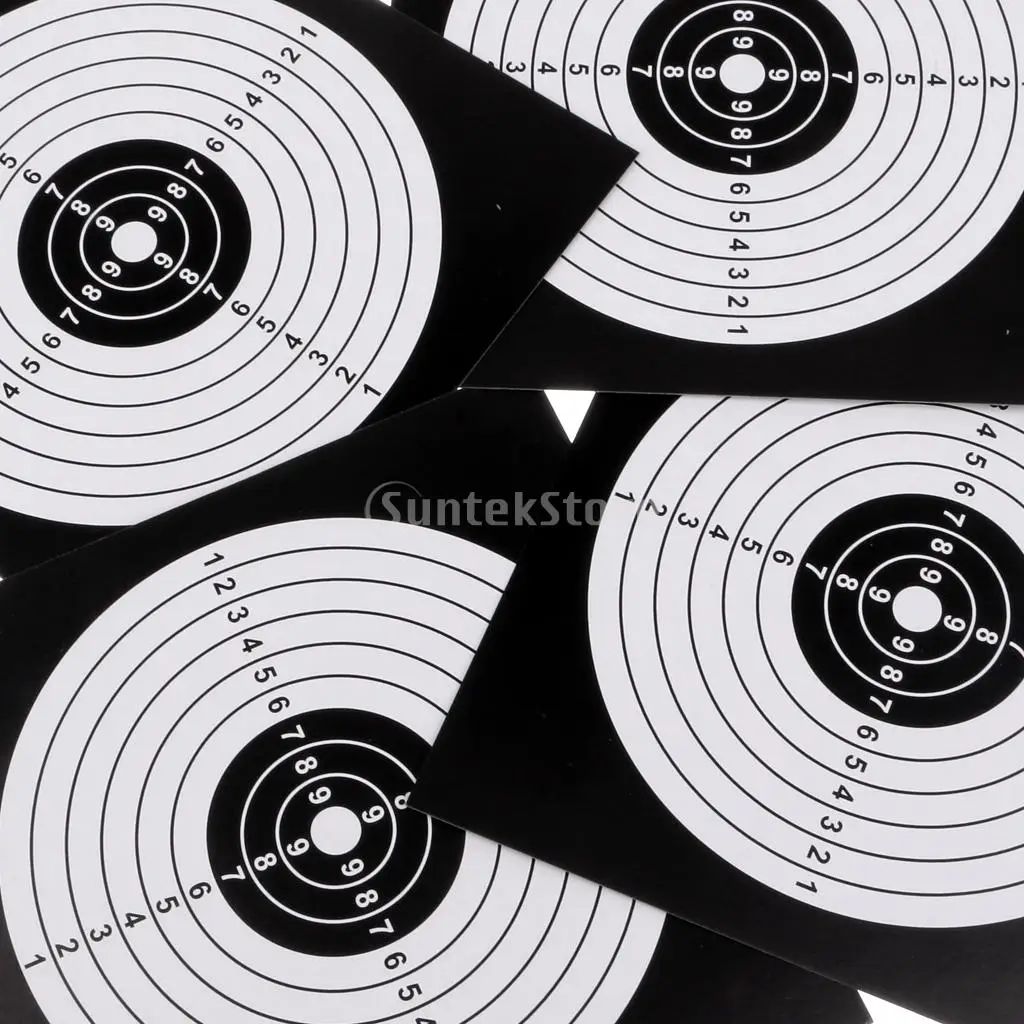 100 шт мишень для стрельбы из лука бумажное лицо для стрелы лук стрельбы для упражнений в охоте 5,5 ''x 5,5''/14x14 см