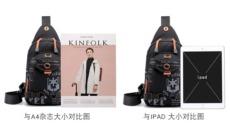 Высококачественная нейлоновая Мужская нагрудная сумка, рюкзак, ранец известного бренда для путешествий, повседневные мужские сумки на одно плечо, слинг, рюкзак, рюкзак