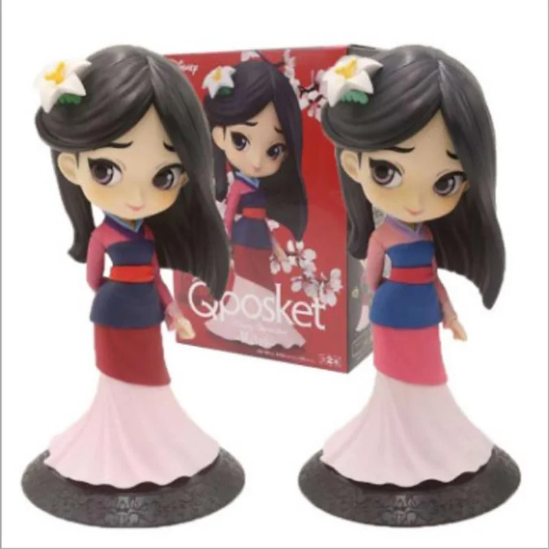 

QPosket Cute Big Eyes Mulan Action Figure Collectable Model Toy