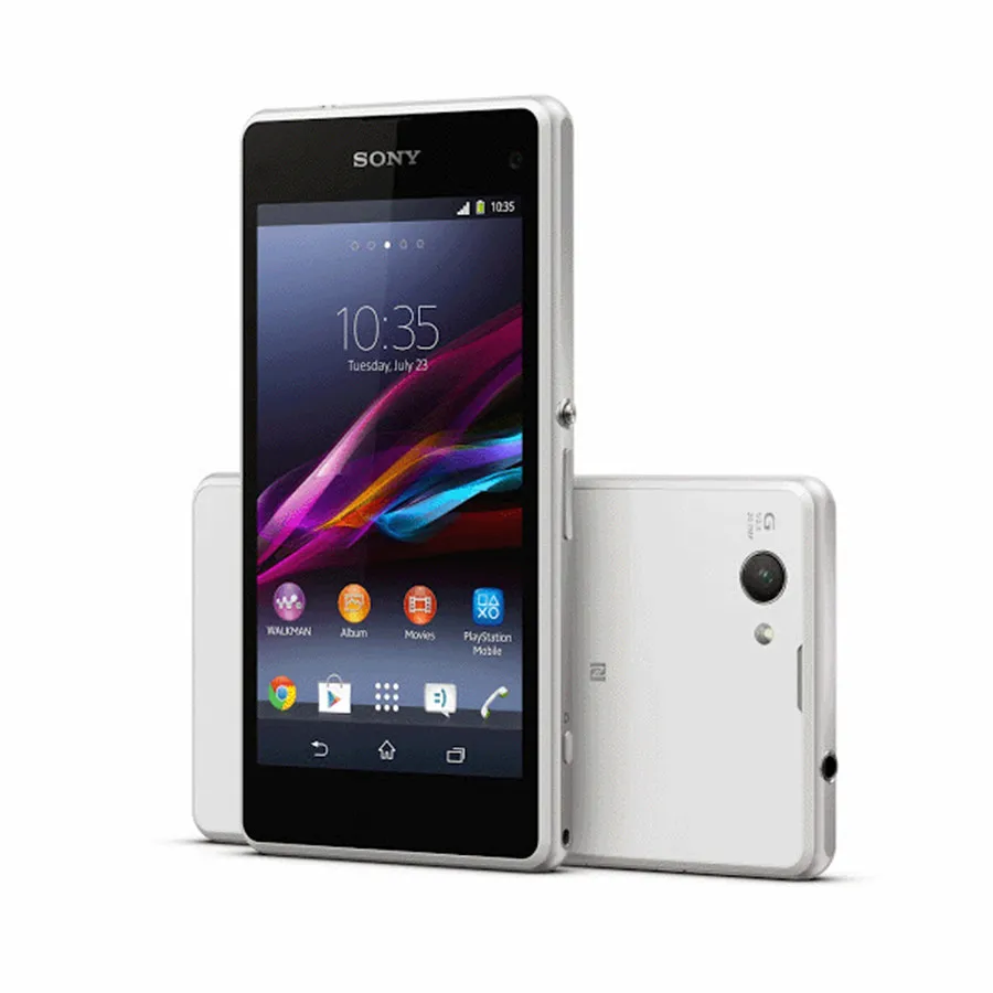 Original Sony Xperia Z1 Compact D5503 4.3" Unlocked Mobile phone  GSM 3G&4G Android Quad-Core WIFI GPS 2GB RAM 16GB ROM backmarket phones