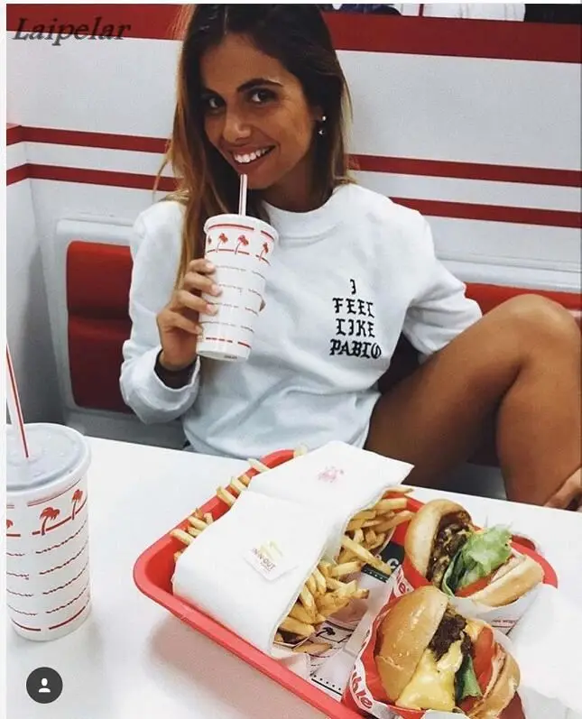 Новый хип-хоп Kanye West PabloHoody I FEEL LIKE Paul толстовки для мужчин и женщин Crewneck Свитшот