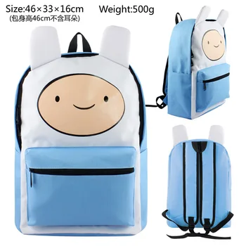 

Men Women Adventure Time Finn Dragon Ball Yuri Backpack Bag Knapsack Packsack School Zipper Messenger Shoulder Bags