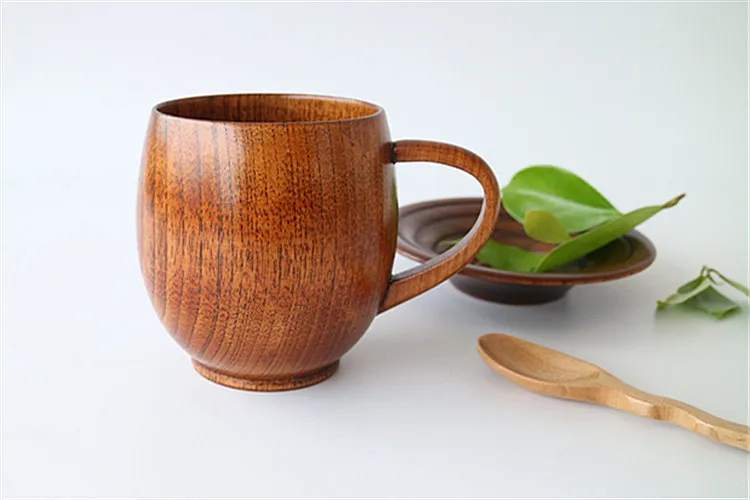 Деревянная чашка с большим животом пивная чашка деревянная пивная чашка резная Классическая большая Экологичная 250 мл классическая деревянная пивная чашка