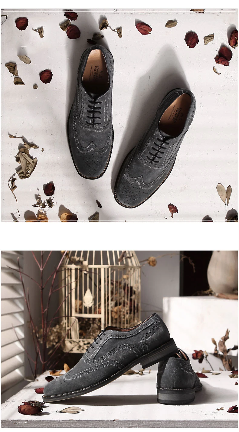 MYCOLEN из натуральной кожи новые модные на шнуровке Для Мужчин серый Акцентом Оксфорд Повседневное бизнес-обувь мужская обувь с Для мужчин обувь