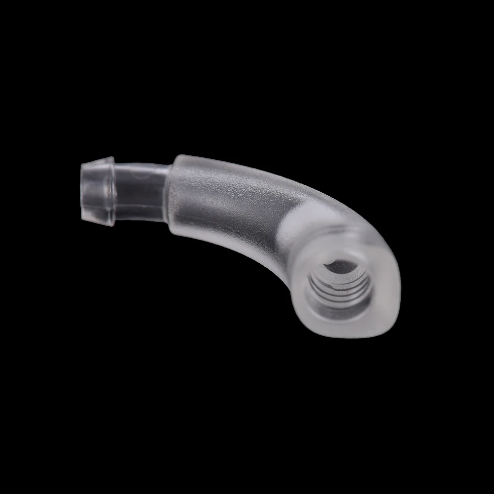 1 шт 15/17 мм ушной ПВХ Материал модель уха крюк Прозрачный вкладыш крюк локоть соединитель трубки для слухового аппарата