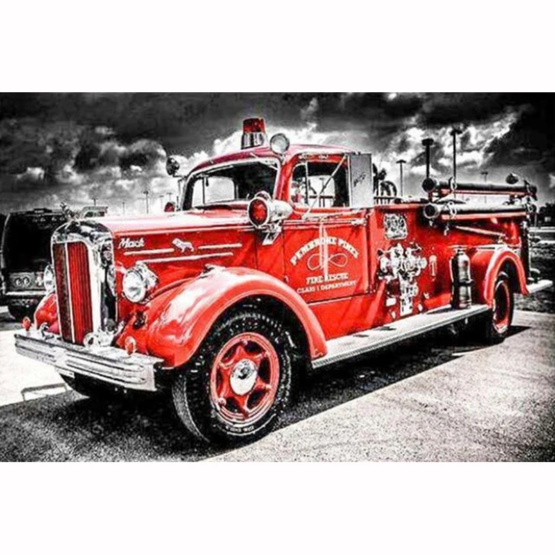 

Diamond Painting Red Truck Diy Diamond Embroidery Mosaic Picture Rhinestone Handmade Kits Pattern Home Decor