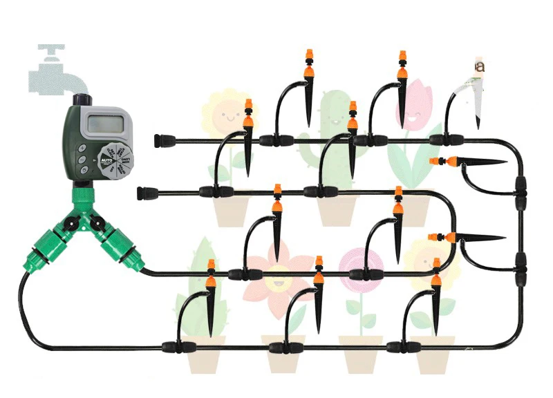Автоматический электронный таймер воды домашний сад Орошение контроллер полива таймер системы Автозапуск