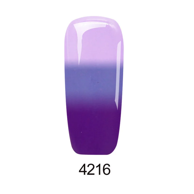 1 шт. 3 слоя термального изменения цвета гель лак для ногтей 3 цвета тепловой УФ гель Полировка для ногтей гель лак для ногтей, маникюр DIY - Цвет: 4216
