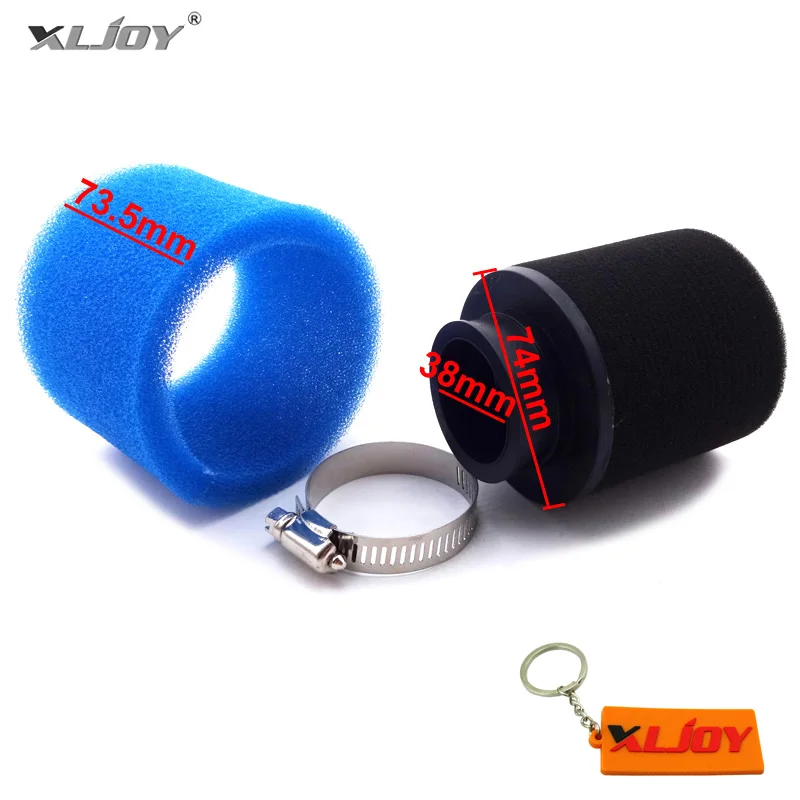 Xljoy Blue 38mm Foam Air Filter Clearner For Honda Trx 250 Trx250 Atv