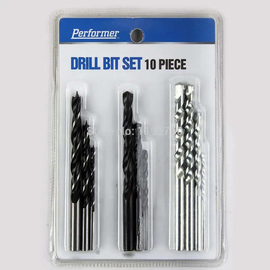 2015 New Arrival 10PCS Multi Purpose Drill Bits Set for Wood,Concrete
