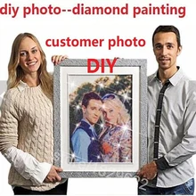 Сделай Сам, сделай сам, алмазная живопись, вышивка крестиком, стразы, личная фотография, фото,, полная квадратная дрель, сделай сам