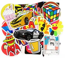50 Шт. Забавные Наклейки Jdm Домой Мотоцикл Велосипед Ноутбук Телефон Мультфильм DIY Стикер Номер Игрушка Скейтборд Багажа Этикета Винила