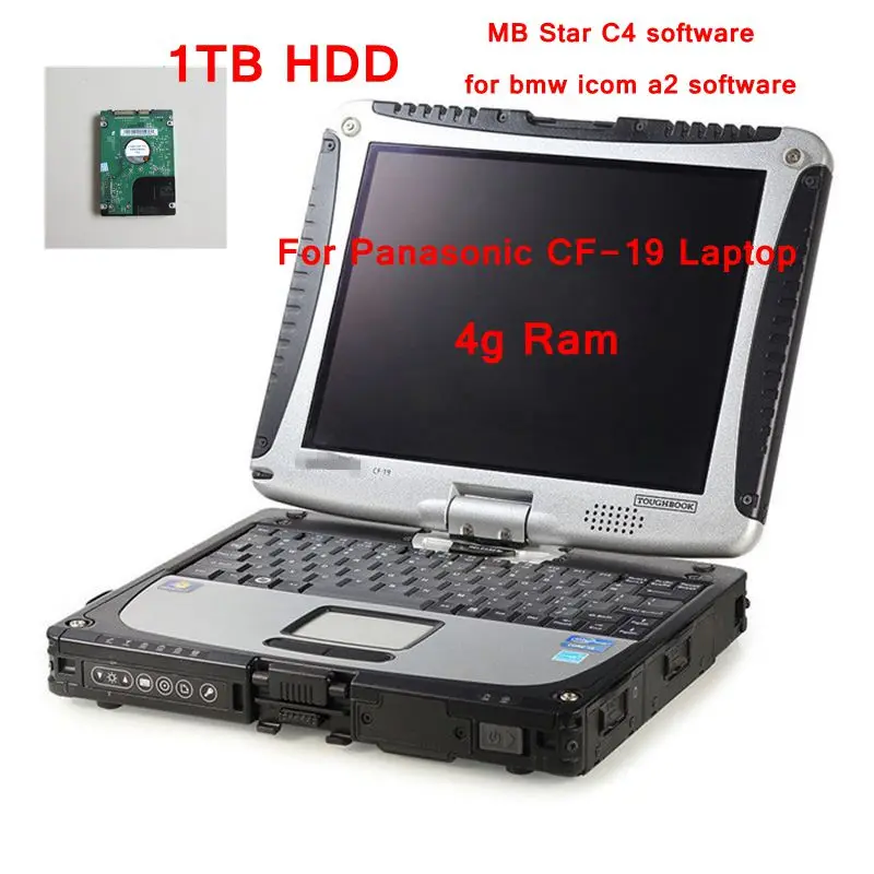 For Panasonic CF 19 Laptop Toughbook Diagnosis PC with 1TB