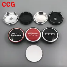 4 pçs 56mm 60mm 5cc 500 logotipo do carro roda centro hub tampão aro auto reequipamento emblema emblema criativo capa etiqueta para 124 125 125 500 695