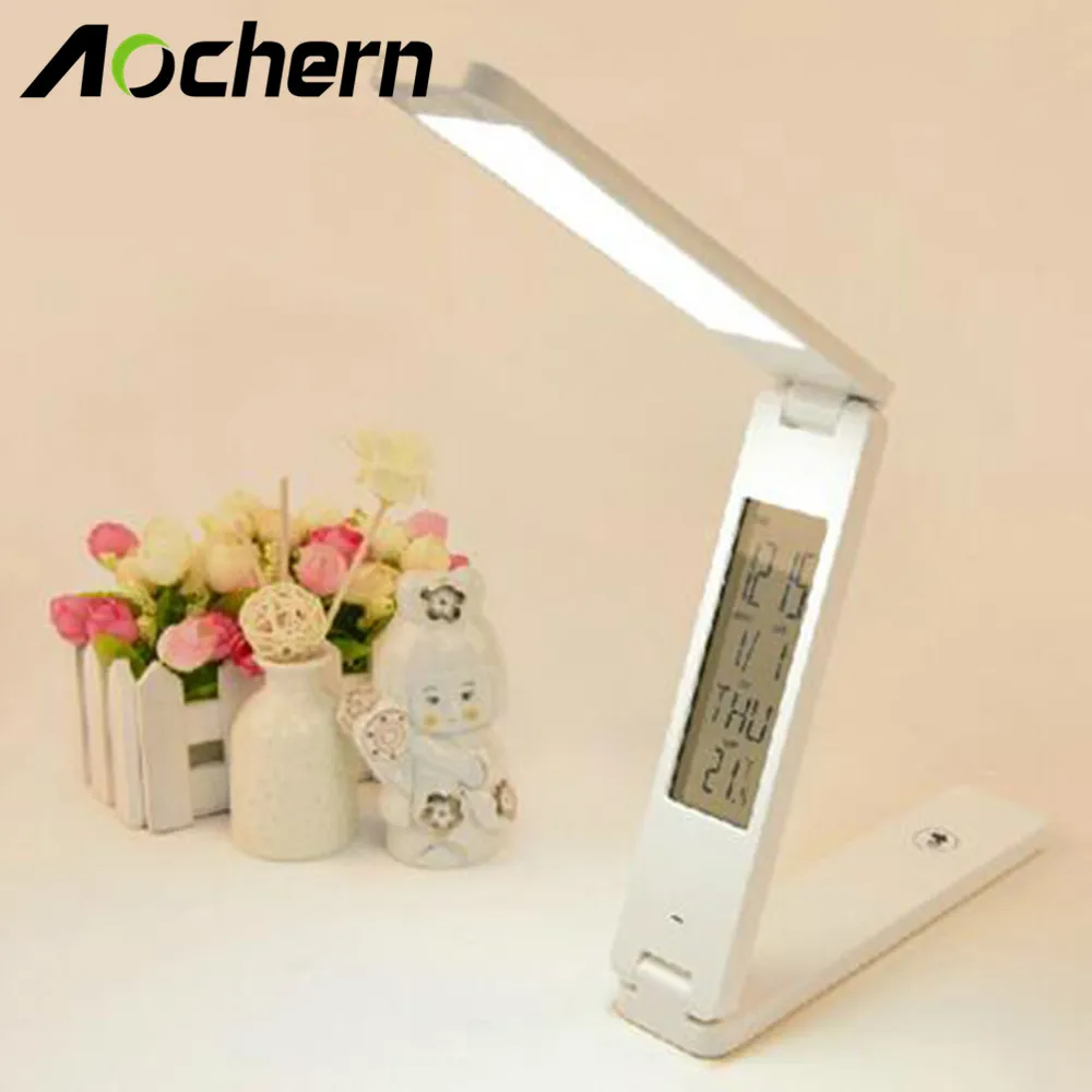 Aochern New Dimmable LED Desk Lamps Foldable Rechargable Reading Table