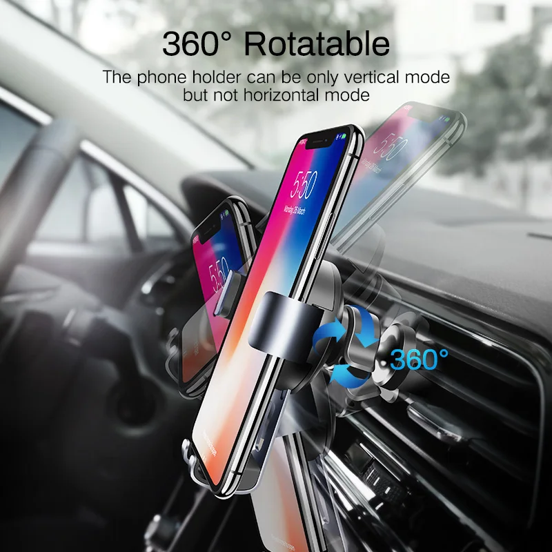 Ugreen Car Phone Holder for Mobile Smartphone Support In Car Cell Phone Stand for iPhone 11 Auto Ve