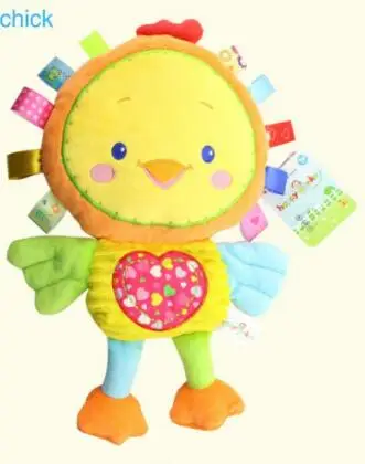 Детские милые животные 8 стилей Kawaii Плюшевые погремушки и мобильные игрушки для 0-12 месячный ребенок подарок - Цвет: chicken
