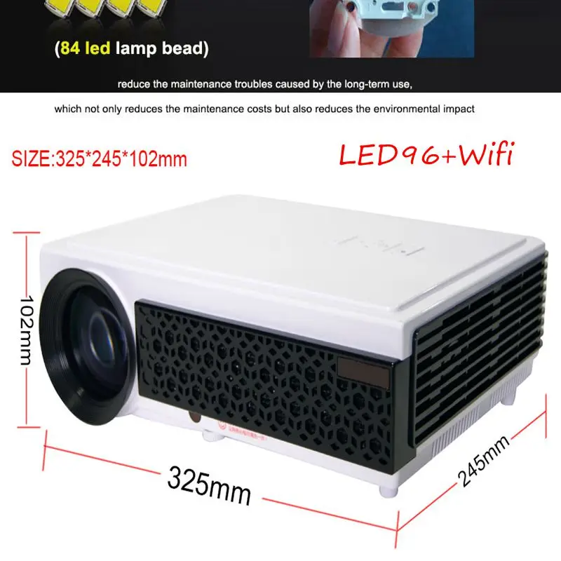 

HTP Fashion proyector Full HD led 3D Projector Home Theater cinema data show Support 1080p android Wifi system bluetooth Beamer