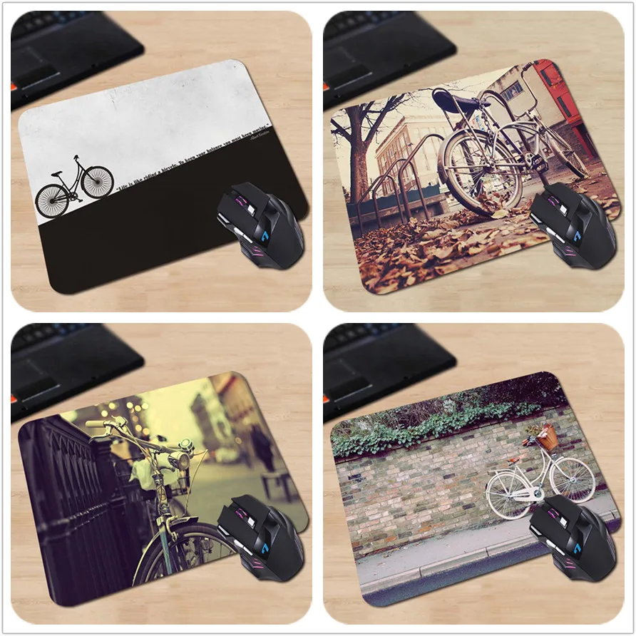 Babaite Vintage Bicycle Retro Pattern Rubber Mouse Pad Cheapest