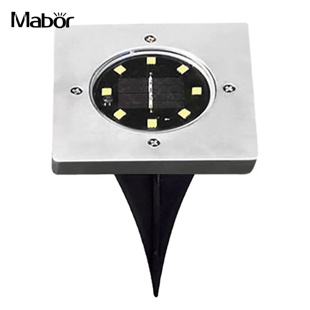 

Buried Light Solar 8 LED Light-Controlled IP65 Garden Decking Outdoor Landscape Light Home Street Walkway Lights Gutter