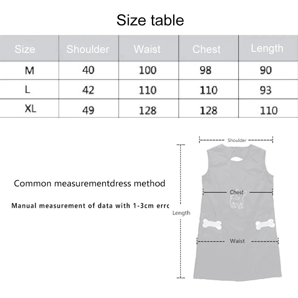 Комбинезоны для ухода за домашними животными водонепроницаемый нейлоновый фартук для груминга с карманами антипригарные шерстяные товары для собак и кошек