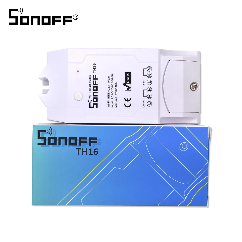 Wi Fi переключатель Itead Sonoff TH16 релейный модуль для автоматизации умного дома