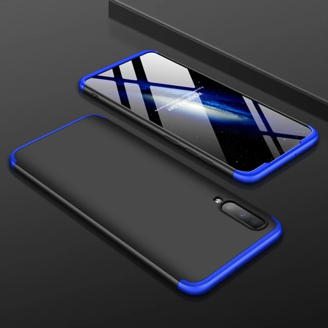 Чехол для samsung Galaxy A50, индивидуальная простроченная защита+ ультратонкая защитная задняя крышка для телефона, чехол для Galaxy A50 A 50 - Цвет: Blue Black Blue