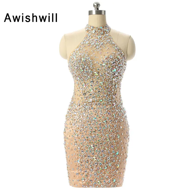 rhinestone cocktail dress