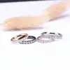 TIGRADE 18K Gold Plated Rings for Women Pure Titanium 3mm Ring Cubic Zirconia Anniversary Engagement Wedding Band anillos mujer 4