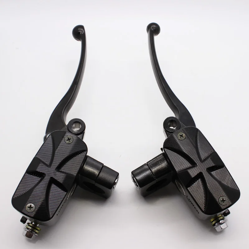 Arcade Universal 78 22mm Hydraulic Motorcycle Brake Master Cylinder Hydraulic Clutch Levers fluid Reservoir 14mm Piston