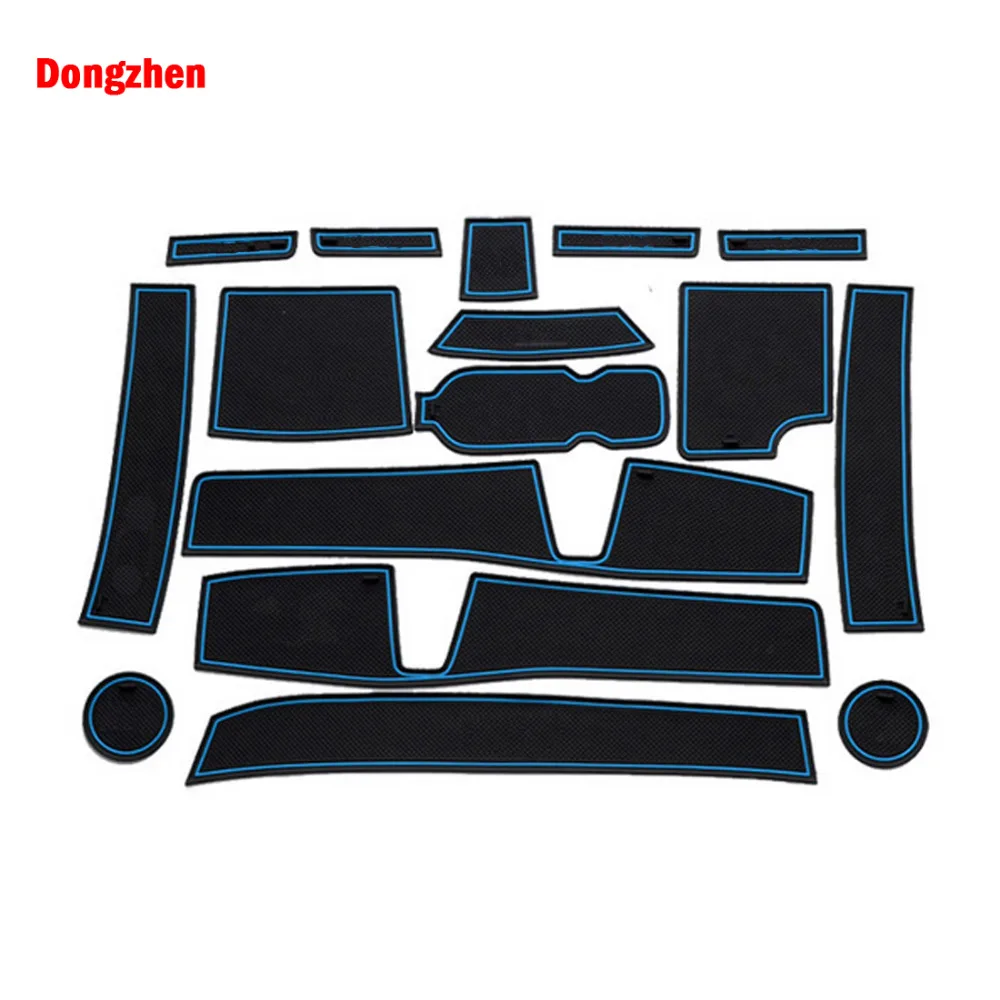 

Dongzhen 16pcs Car Interior Accessories Anti-slip Mat Silicone Pad Door Groove Pad Cushion For Chevrolet SAIL 2015 Car Styling
