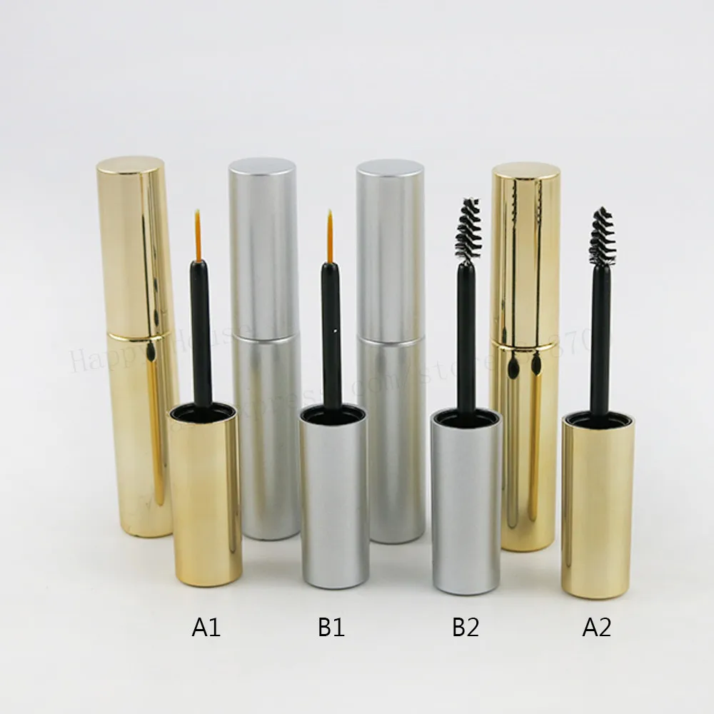

New Arrival 100 x Empty 8ml UV Gold Silver Mascara Tube Eyelash Vial Liquid Bottle Container 8cc Lipstick Tube Eyeliner Bottle