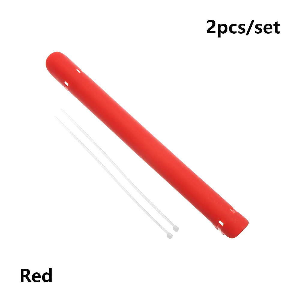 2 шт./компл. велосипедная цепь перо нижней рамы протектор Защитная крышка 22,5 см Защитная прочная пластиковая 6 цветов Аксессуары для велосипеда - Цвет: Красный
