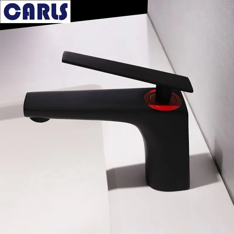 CARLS حوض للحمام صنبور مجلس الوزراء بالباطل الحمام واحدة مقبض الساخنة والباردة صنبور سطح السفينة تركيب الحنفية