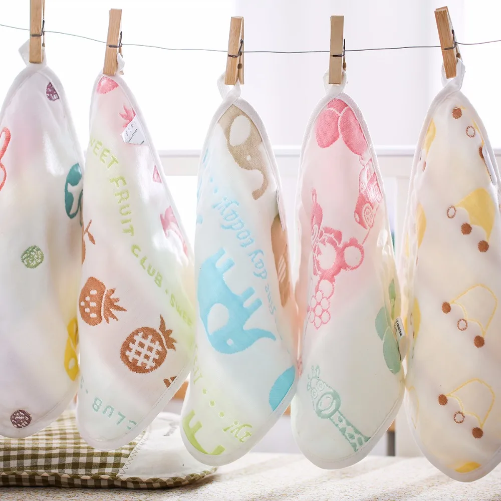 Herbabe 5pcs Baby Bath Towel 6 Layers 100% Gauze Cotton Baby Face Towels Square Baby Washcloths Kids Handkerchief Newborn Stuff Herbabe 5pcs Baby Bath Towel 6 Layers 100% Gauze Cotton Baby Face Towels Square Baby Washcloths Kids Handkerchief Newborn Stuff