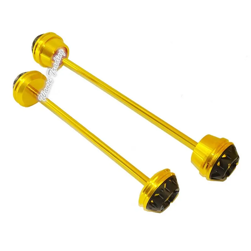waase Motorcycle Front& Rear Wheel Fork Axle Sliders Cap Crash Protector For Yamaha MT07 MT-07 FZ-07 FZ07