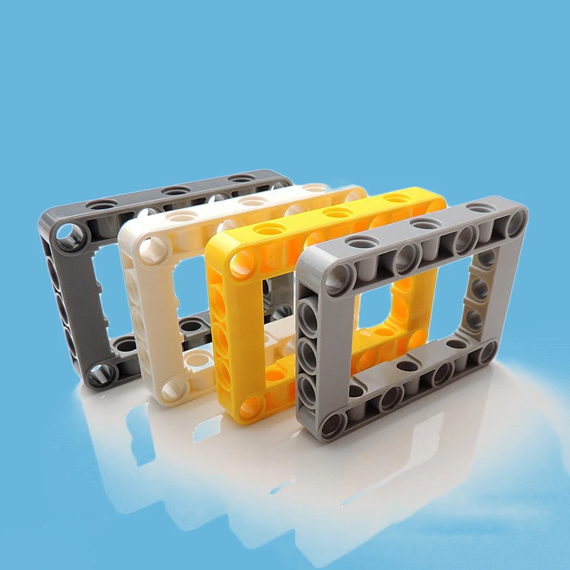 50 шт./лот, 4 цвета, Technic, квадратное отверстие Huller 7x5, толстое отверстие Liftarm, совместимо с MOC Brick 64179, детали для детских игрушек